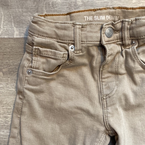 ZARA 3-4 year sand slim denim pants - Picture 2 of 6